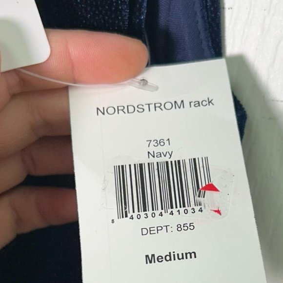 V-Front Sparkle Gown Navy - Picture 8 of 8